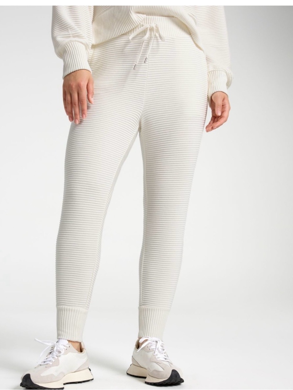 CALIA Women's Elevate Rib Jogger in Cloud Cover NWT Size X-Small